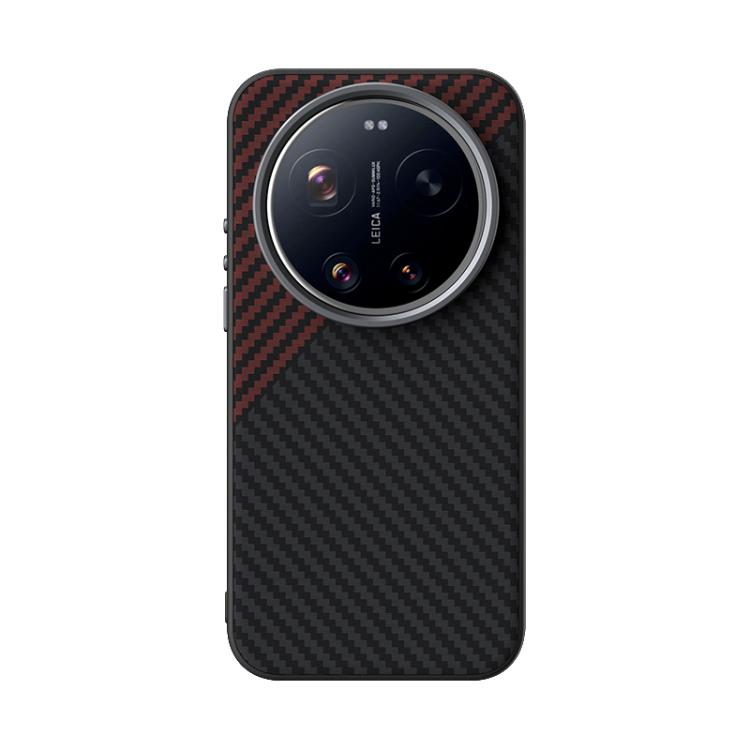 For Xiaomi 17 Ultra ABEEL C Carbon Fiber Series 6D Micro Relief MagSafe Phone Case