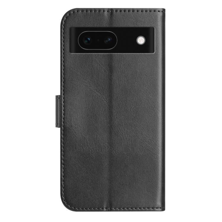 For Google Pixel 8a Dual-Folded S-shape Leather Phone Case