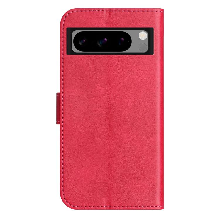 For Google Pixel 8 Pro Dual-Folded S-shape Leather Phone Case
