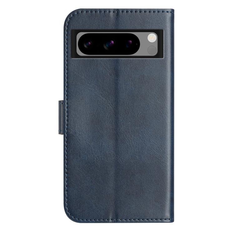 For Google Pixel 8 Pro Dual-Folded S-shape Leather Phone Case