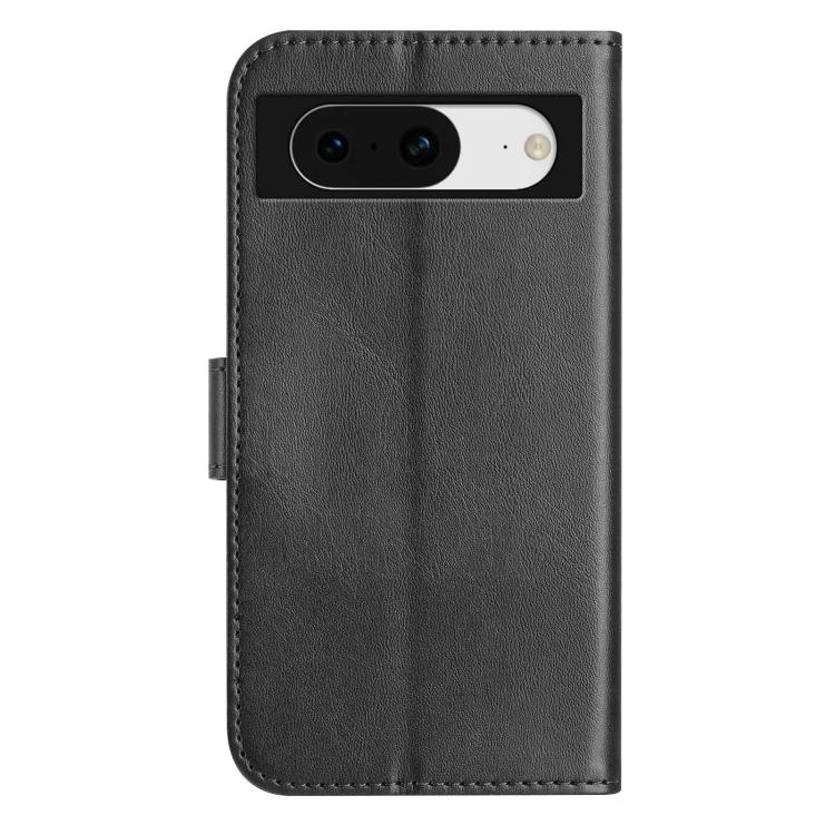 For Google Pixel 8 Dual-Folded S-shape Leather Phone Case