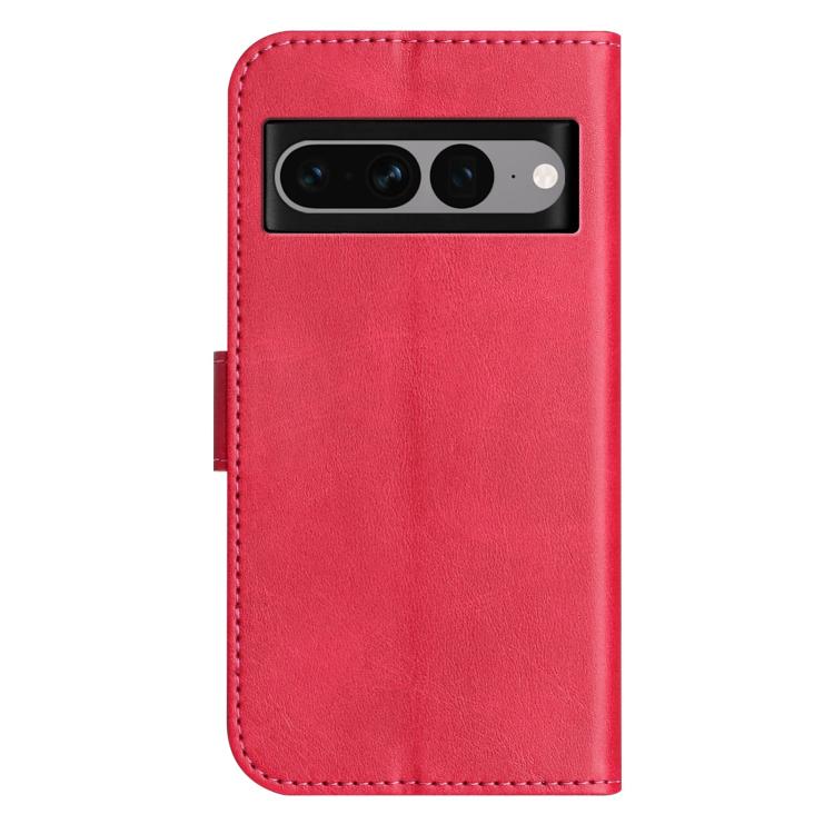For Google Pixel 7 Pro Dual-Folded S-shape Leather Phone Case