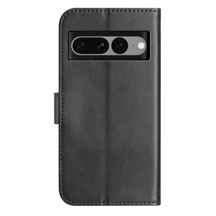 For Google Pixel 7 Pro Dual-Folded S-shape Leather Phone Case