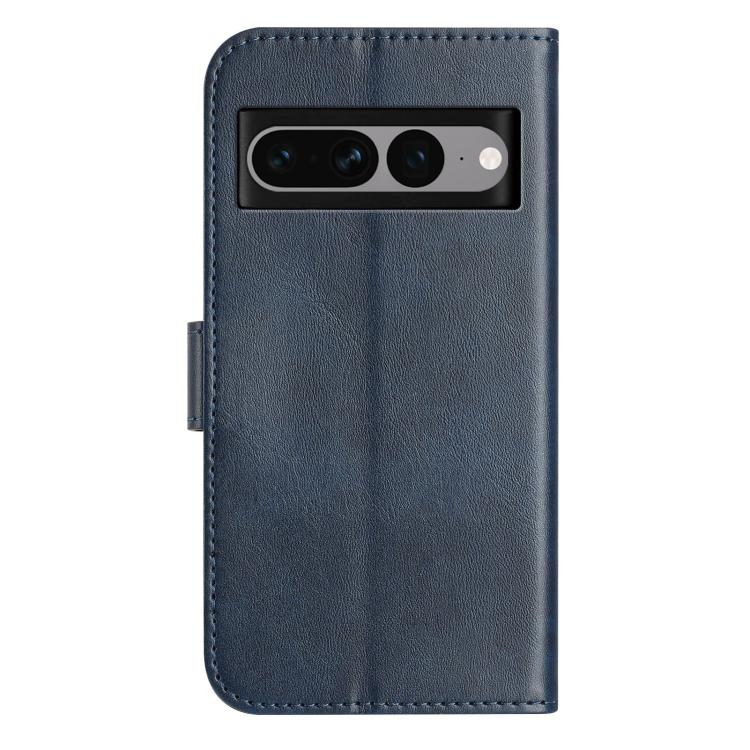For Google Pixel 7 Pro Dual-Folded S-shape Leather Phone Case