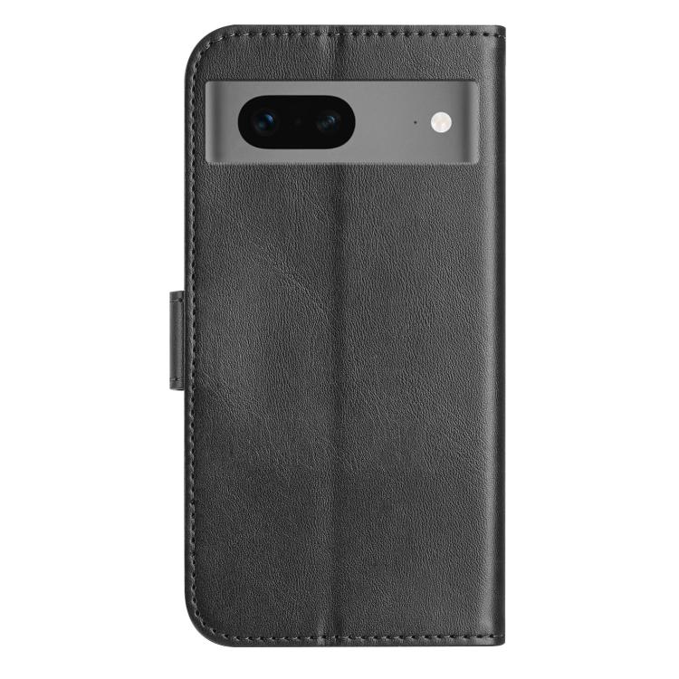 For Google Pixel 7 Dual-Folded S-shape Leather Phone Case