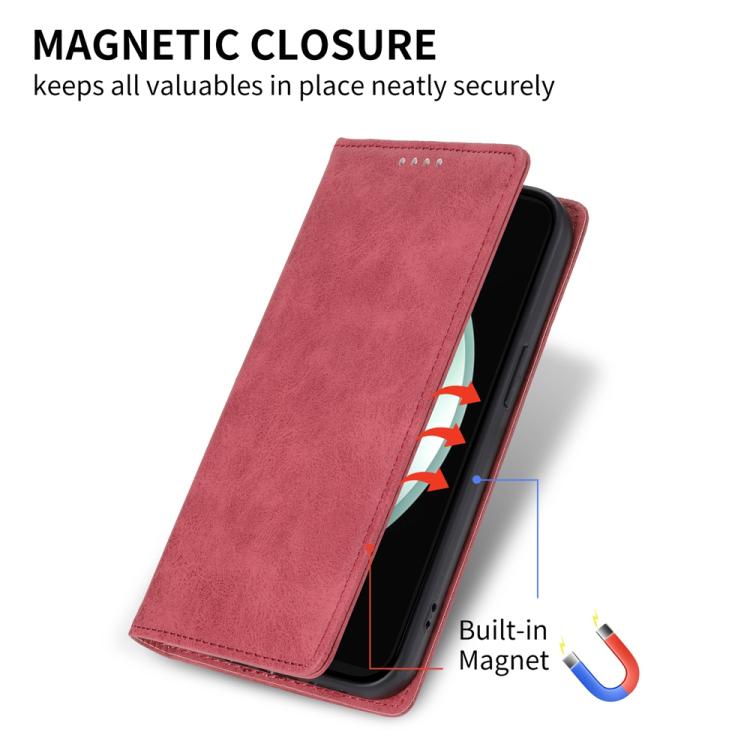 For Samsung Galaxy S25 FE 5G Business Solid Color Magnetic RFID Leather Phone Case