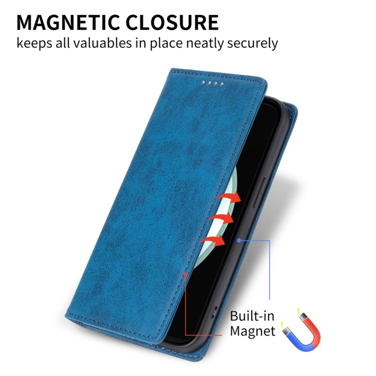 For Samsung Galaxy S25 FE 5G Business Solid Color Magnetic RFID Leather Phone Case