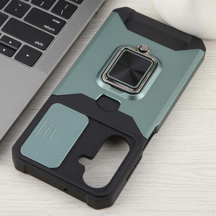 For Samsung Galaxy A26 5G Camera Shield Card Slot PC+TPU Phone Case