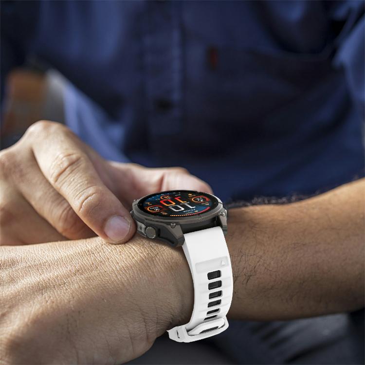 For Garmin 26mm Kalebol Two-color Silicone Strap