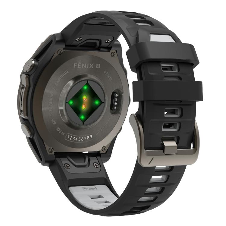 For Garmin 26mm Kalebol Two-color Silicone Strap