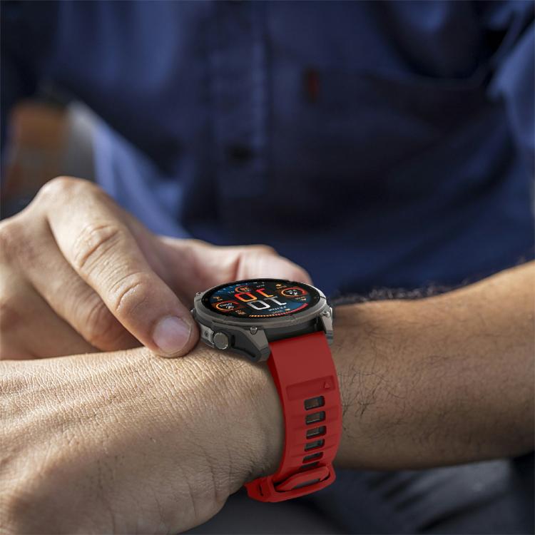 For Garmin 26mm Kalebol Two-color Silicone Strap