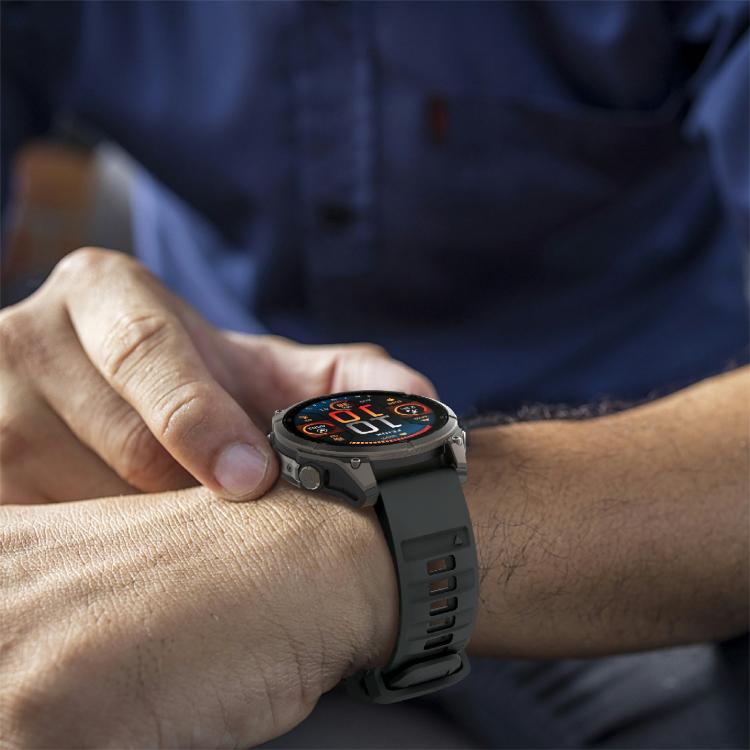 For Garmin 26mm Kalebol Two-color Silicone Strap