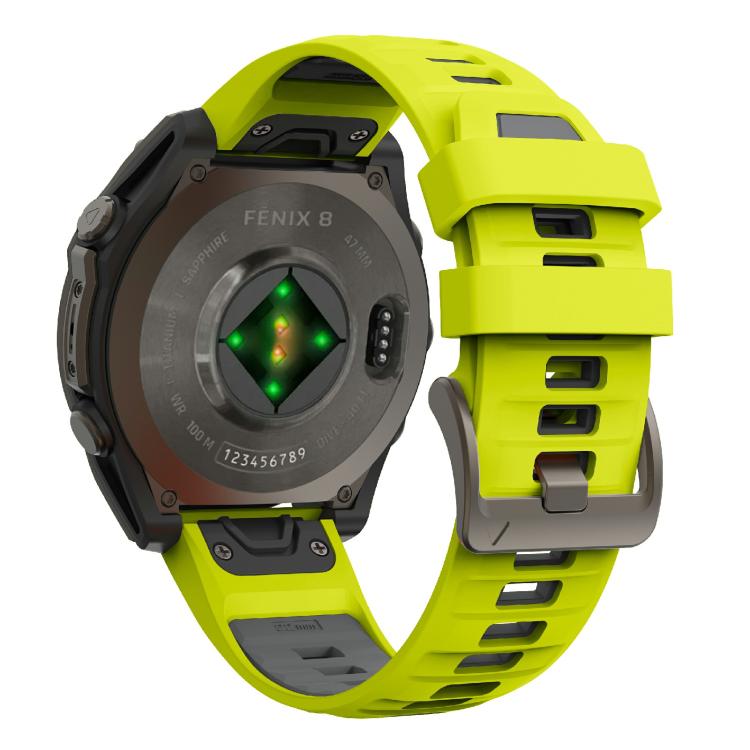 For Garmin 26mm Kalebol Two-color Silicone Strap