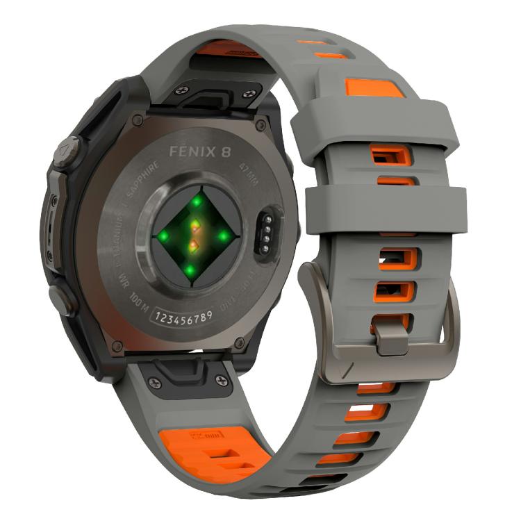 For Garmin 26mm Kalebol Two-color Silicone Strap