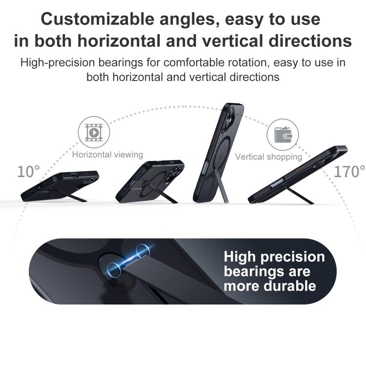 For iPhone 16 Plus Rotating Bar Holder Magnetic MagSafe Phone Case