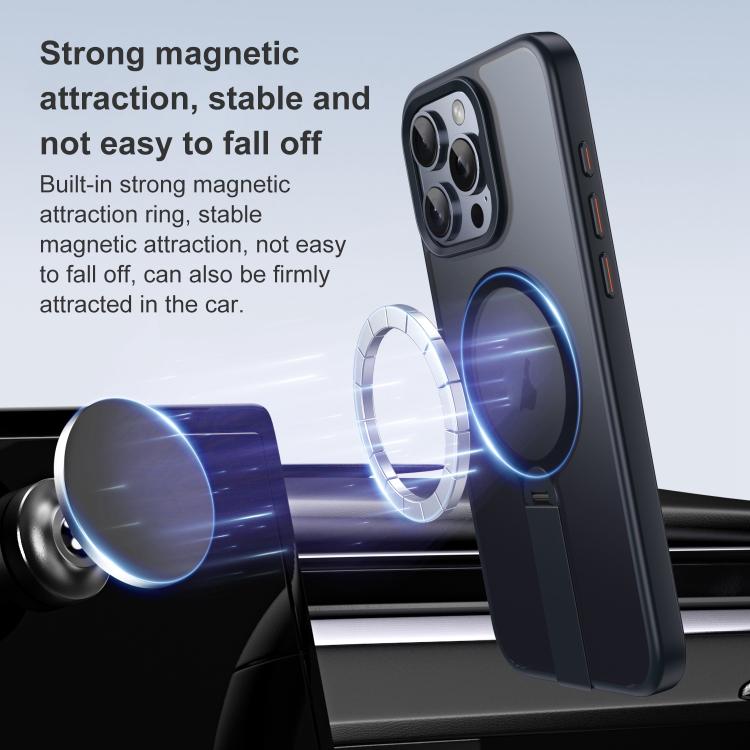 For iPhone 15 Pro Max Rotating Bar Holder Magnetic MagSafe Phone Case