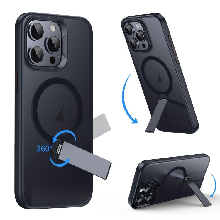 For iPhone 15 Pro Max Rotating Bar Holder Magnetic MagSafe Phone Case