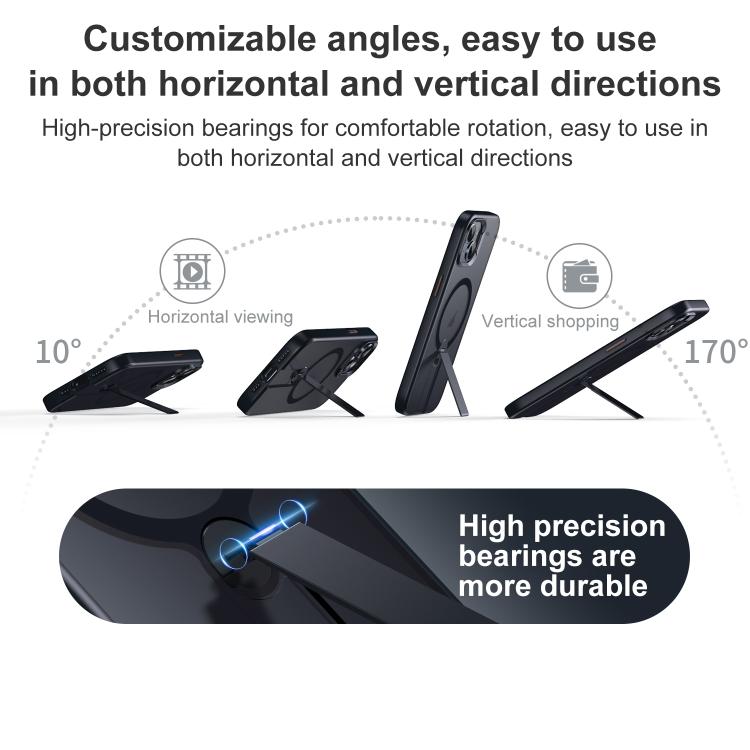 For iPhone 15 Plus Rotating Bar Holder Magnetic MagSafe Phone Case