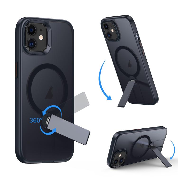 For iPhone 12 Rotating Bar Holder Magnetic MagSafe Phone Case