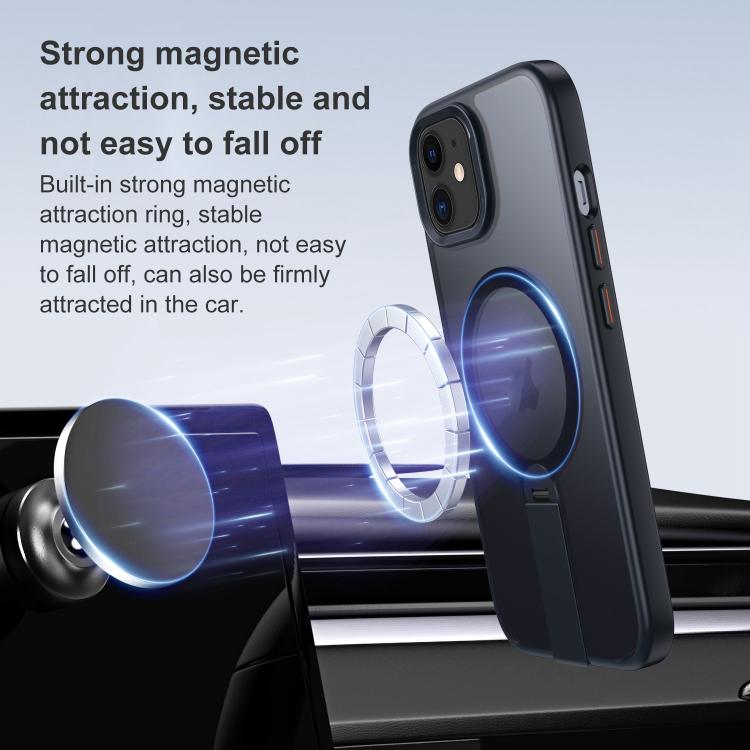 For iPhone 12 Rotating Bar Holder Magnetic MagSafe Phone Case