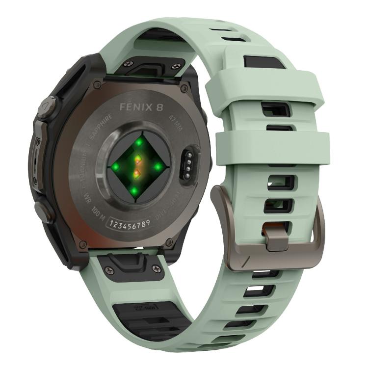 For Garmin 22mm Kalebol Two-color Silicone Strap