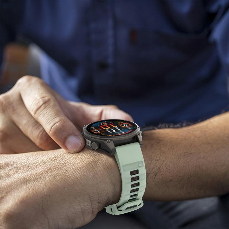 For Garmin 22mm Kalebol Two-color Silicone Strap