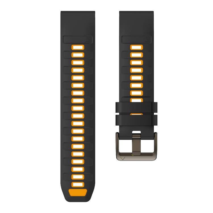 For Garmin 22mm Kalebol Two-color Silicone Strap