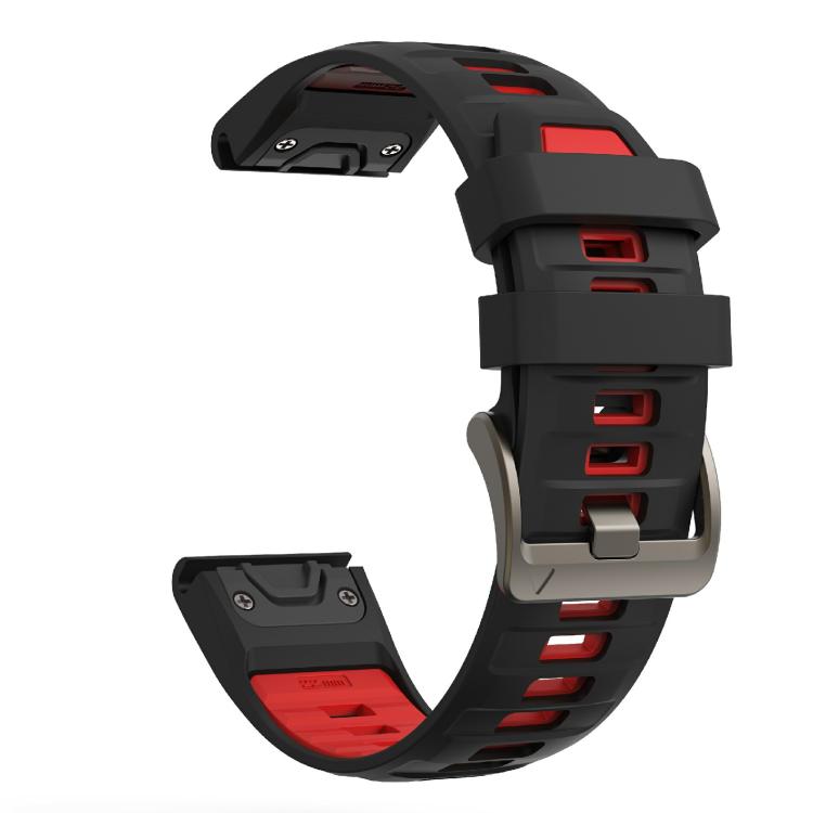 For Garmin 22mm Kalebol Two-color Silicone Strap