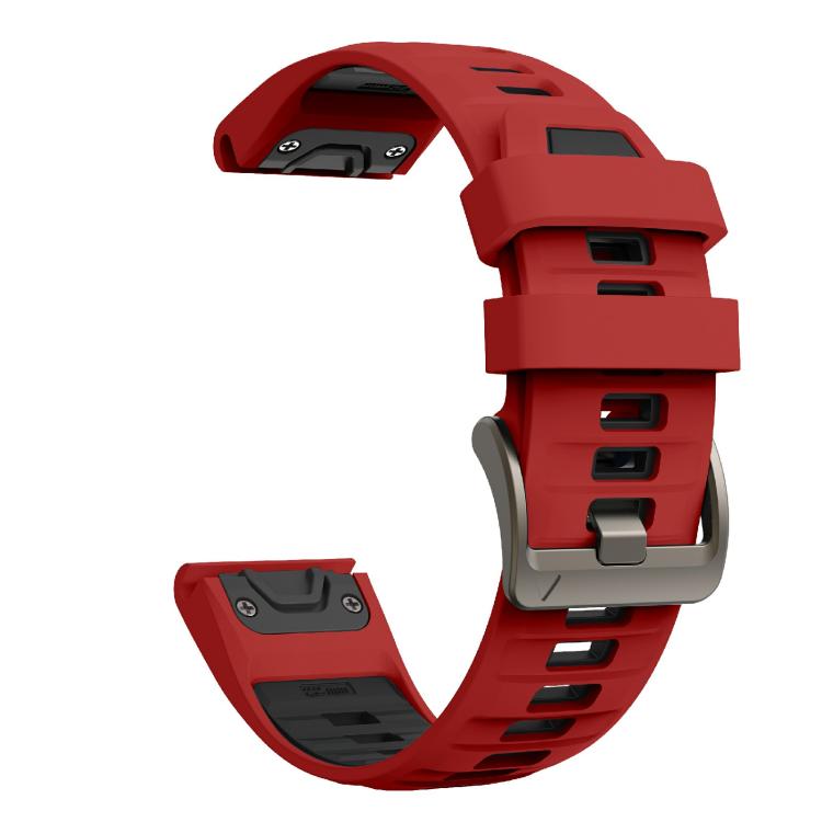 For Garmin 22mm Kalebol Two-color Silicone Strap