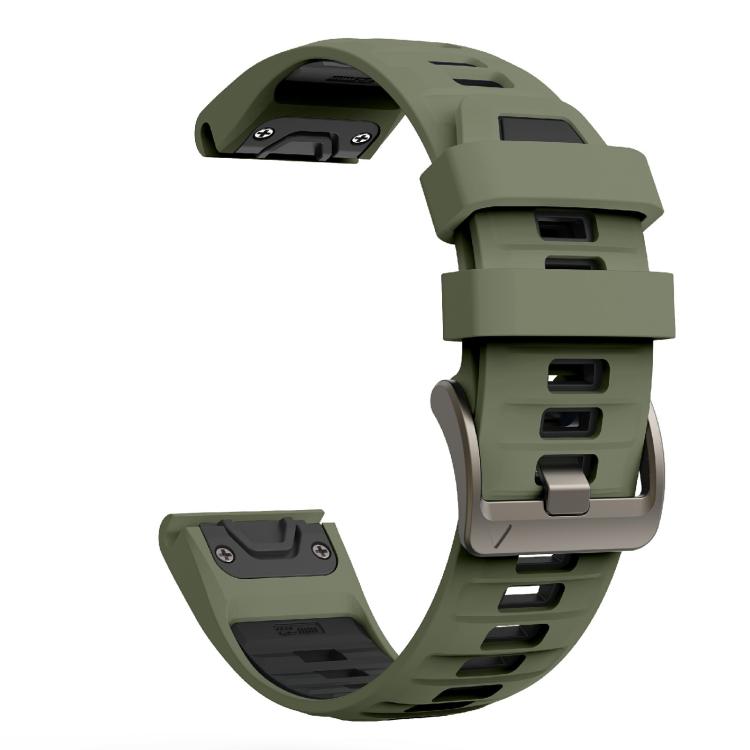 For Garmin 22mm Kalebol Two-color Silicone Strap