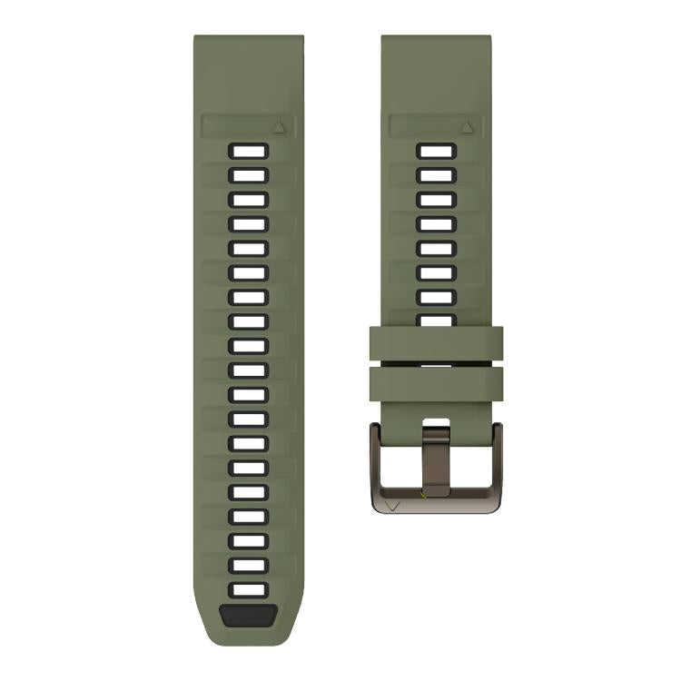 For Garmin 22mm Kalebol Two-color Silicone Strap
