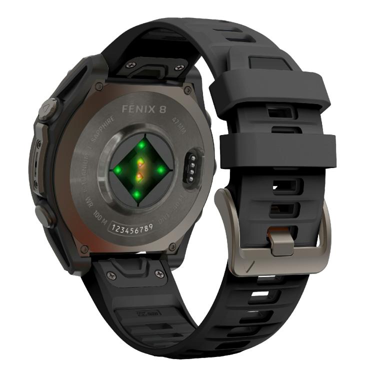 For Garmin 22mm Kalebol Two-color Silicone Strap