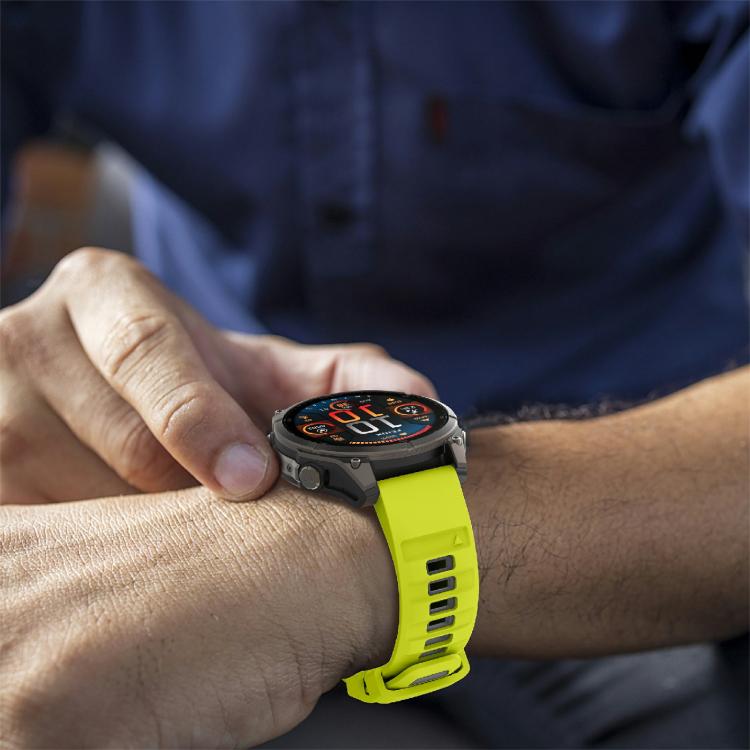 For Garmin 22mm Kalebol Two-color Silicone Strap