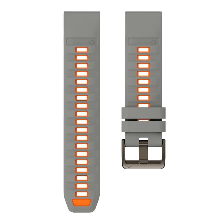 For Garmin 22mm Kalebol Two-color Silicone Strap