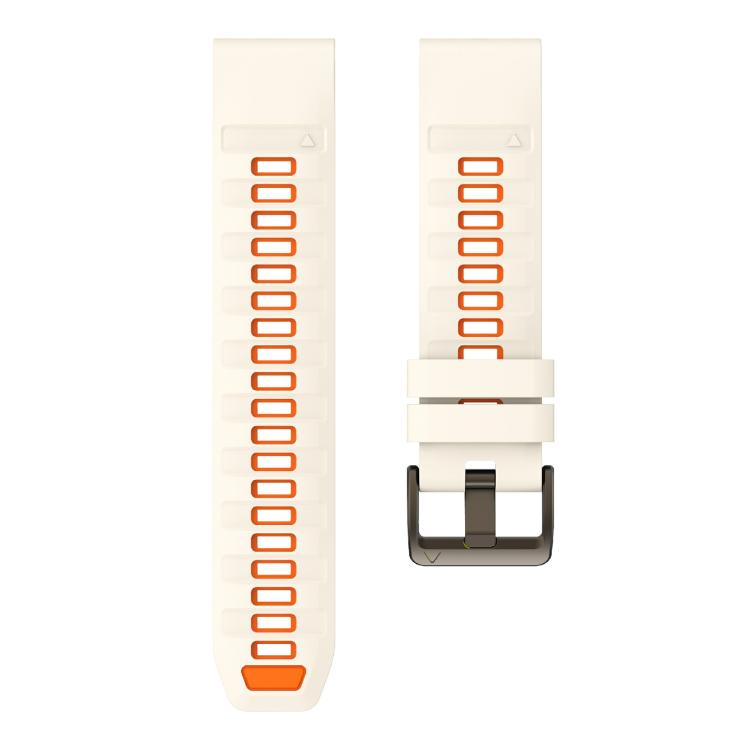 For Garmin 22mm Kalebol Two-color Silicone Strap