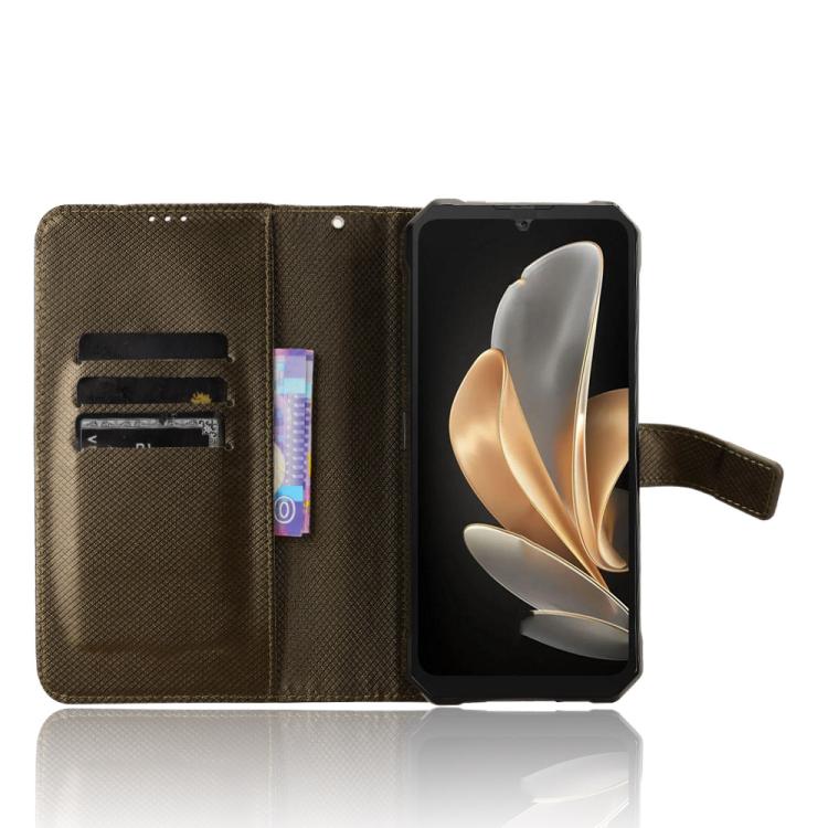 For Fossibot F109 Diamond Texture Leather Phone Case