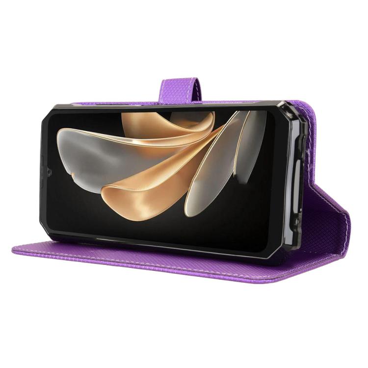 For Fossibot F109 Diamond Texture Leather Phone Case