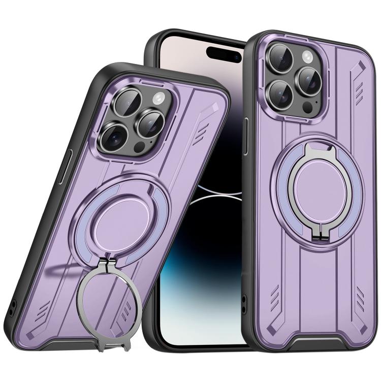 For iPhone 14 Pro Rotating Ring Holder Magnetic MagSafe Phone Case