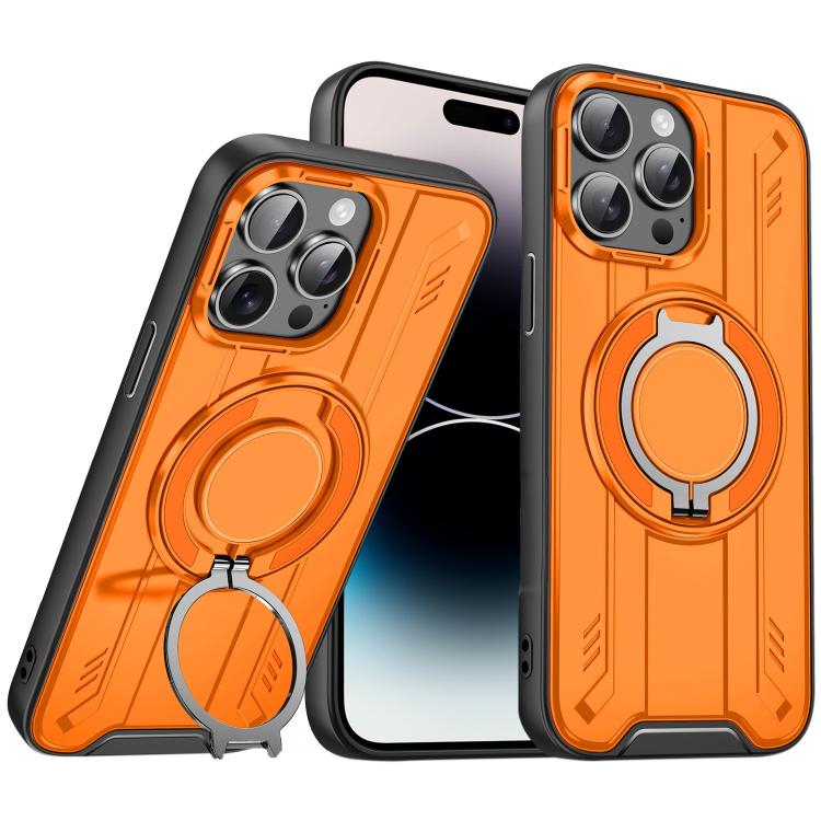 For iPhone 14 Pro Rotating Ring Holder Magnetic MagSafe Phone Case