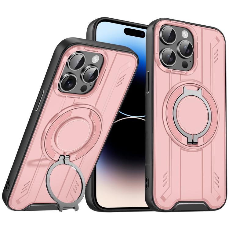 For iPhone 14 Pro Max Rotating Ring Holder Magnetic MagSafe Phone Case