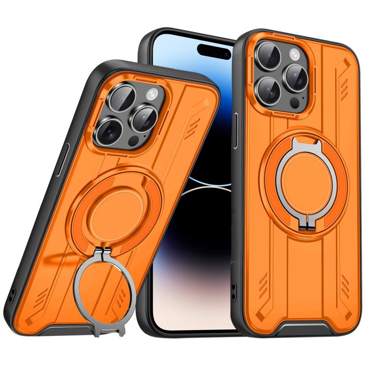 For iPhone 14 Pro Max Rotating Ring Holder Magnetic MagSafe Phone Case