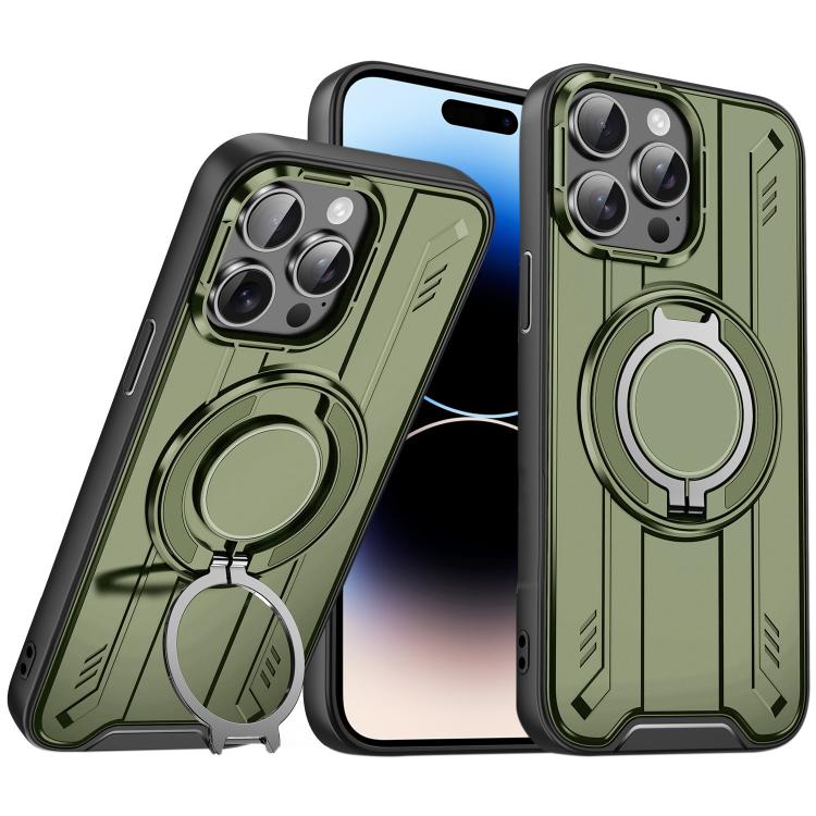 For iPhone 14 Pro Max Rotating Ring Holder Magnetic MagSafe Phone Case