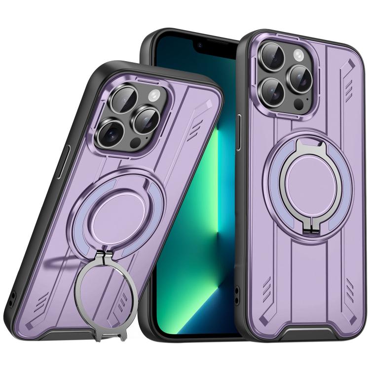 For iPhone 13 Pro Max Rotating Ring Holder Magnetic MagSafe Phone Case