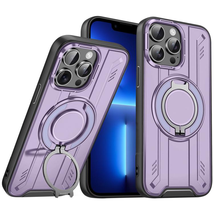 For iPhone 13 Pro Rotating Ring Holder Magnetic MagSafe Phone Case