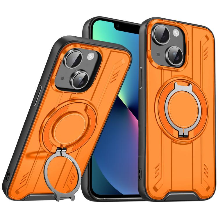 For iPhone 13 Rotating Ring Holder Magnetic MagSafe Phone Case