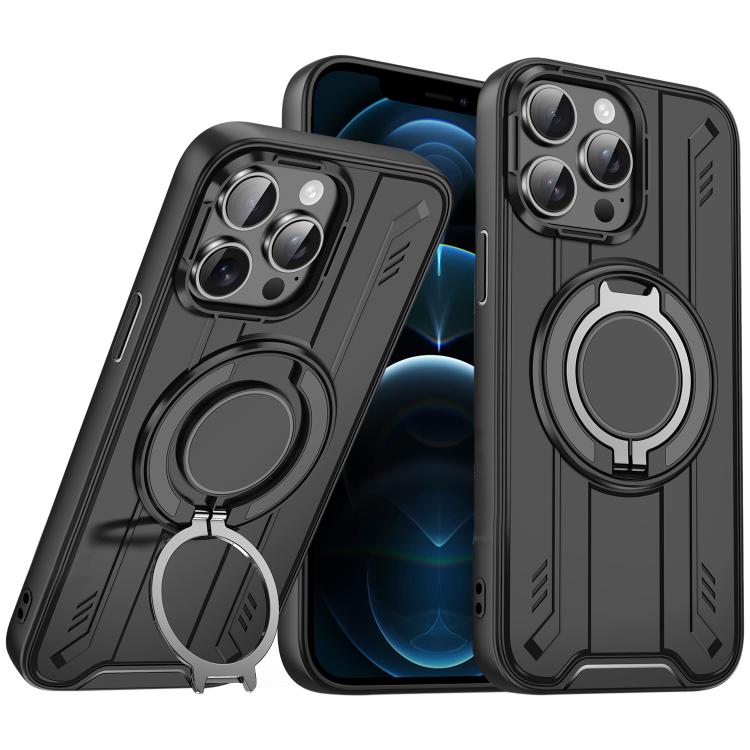 For iPhone 12 Pro Max Rotating Ring Holder Magnetic MagSafe Phone Case