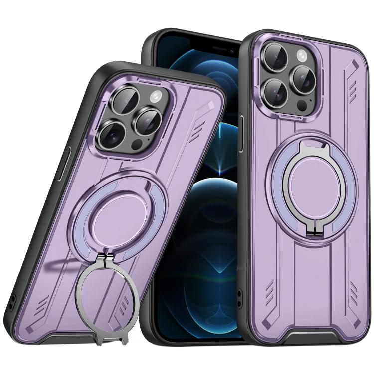 For iPhone 12 Pro Max Rotating Ring Holder Magnetic MagSafe Phone Case