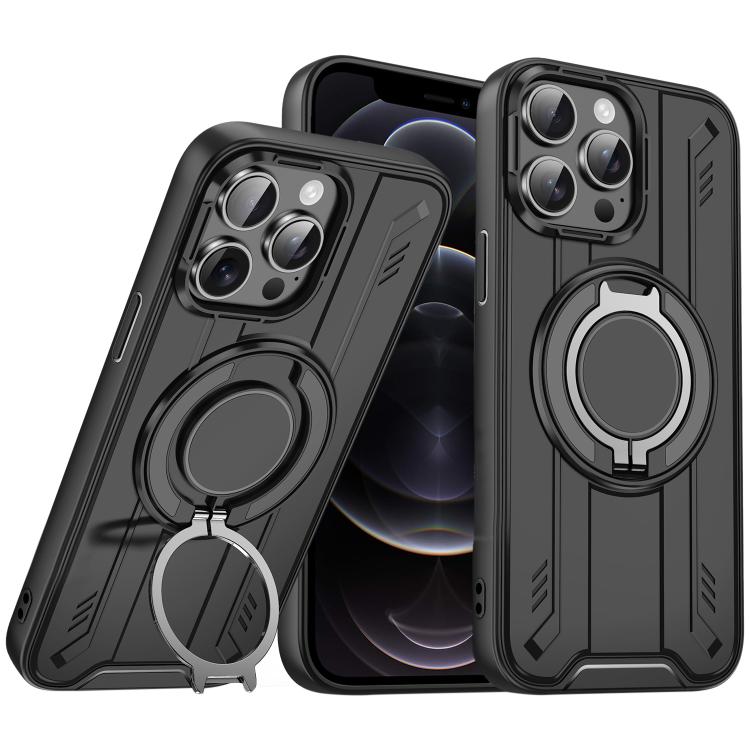 For iPhone 12 Pro Rotating Ring Holder Magnetic MagSafe Phone Case
