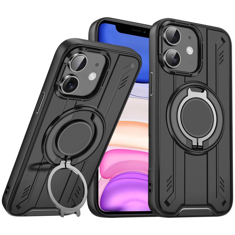 For iPhone 11 Rotating Ring Holder Magnetic MagSafe Phone Case