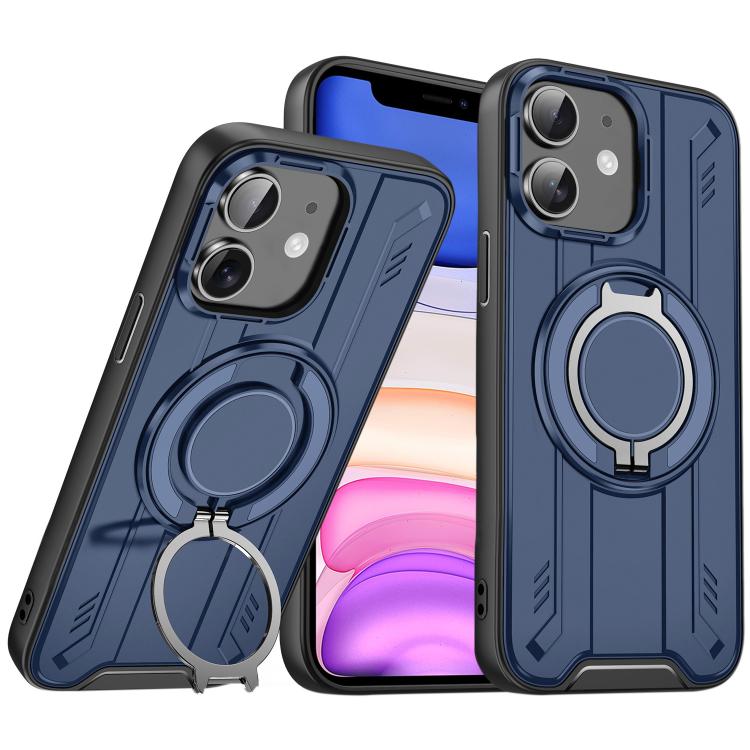 For iPhone 11 Rotating Ring Holder Magnetic MagSafe Phone Case